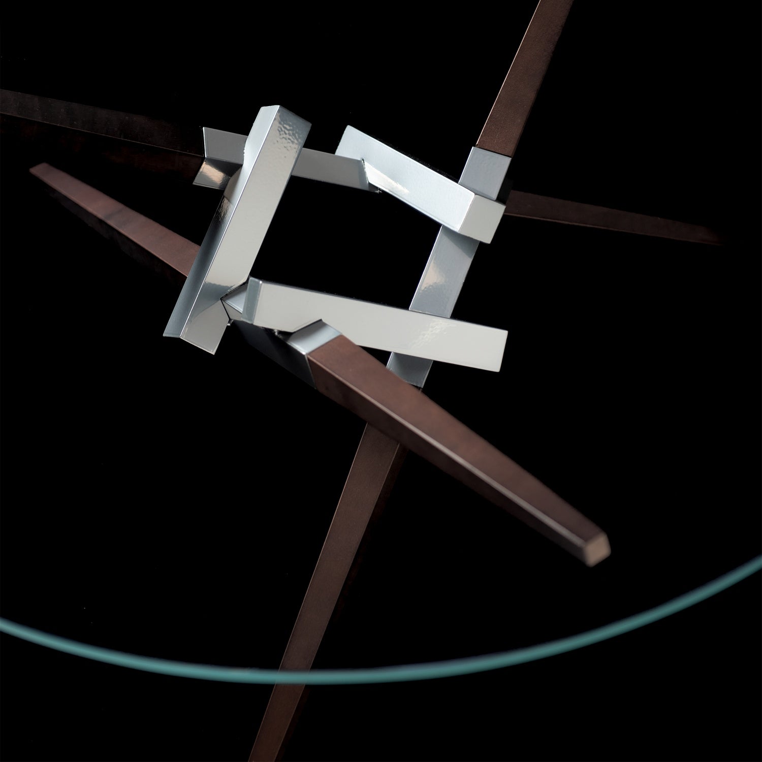 Hubbardton Forge - 750123-85-M3-VA0814 - Crux Coffee Table w/Wood Legs - Crux - Sterling