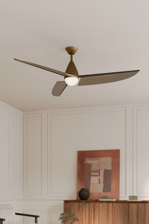 Minka Aire - F758L-HBR/DB - 65" Ceiling Fan - Lirden - Heritage Brass
