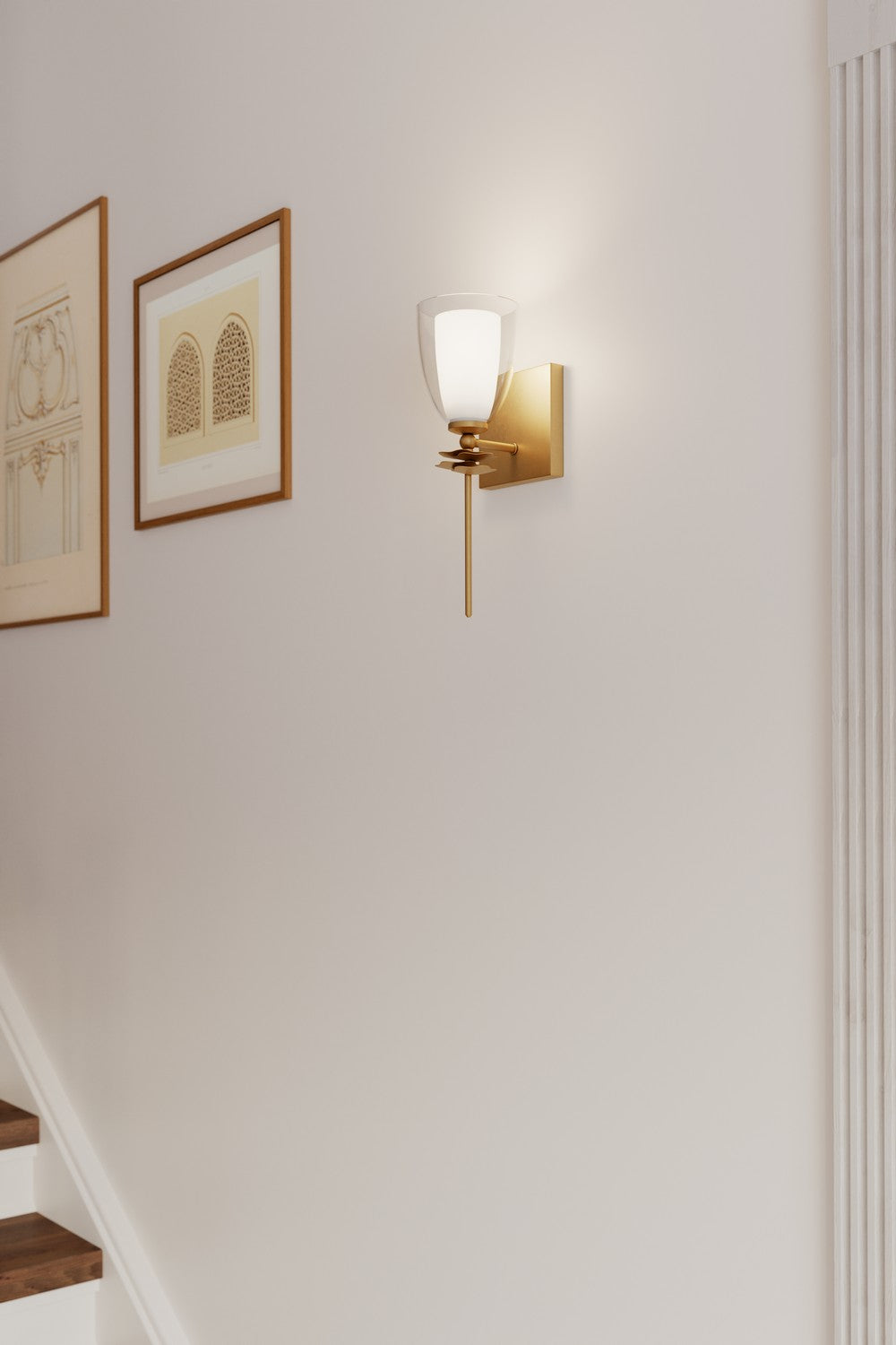 Minka-Lavery - 10251-732 - One Light Wall Sconce - Elowen - Legacy Brass