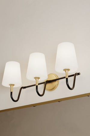 Minka-Lavery - 10273-876 - Three Light Vanity - Brienne - Legacy Brass