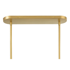 Minka-Lavery - 10387-732 - Five Light Linear Chandelier - Olenne - Legacy Brass