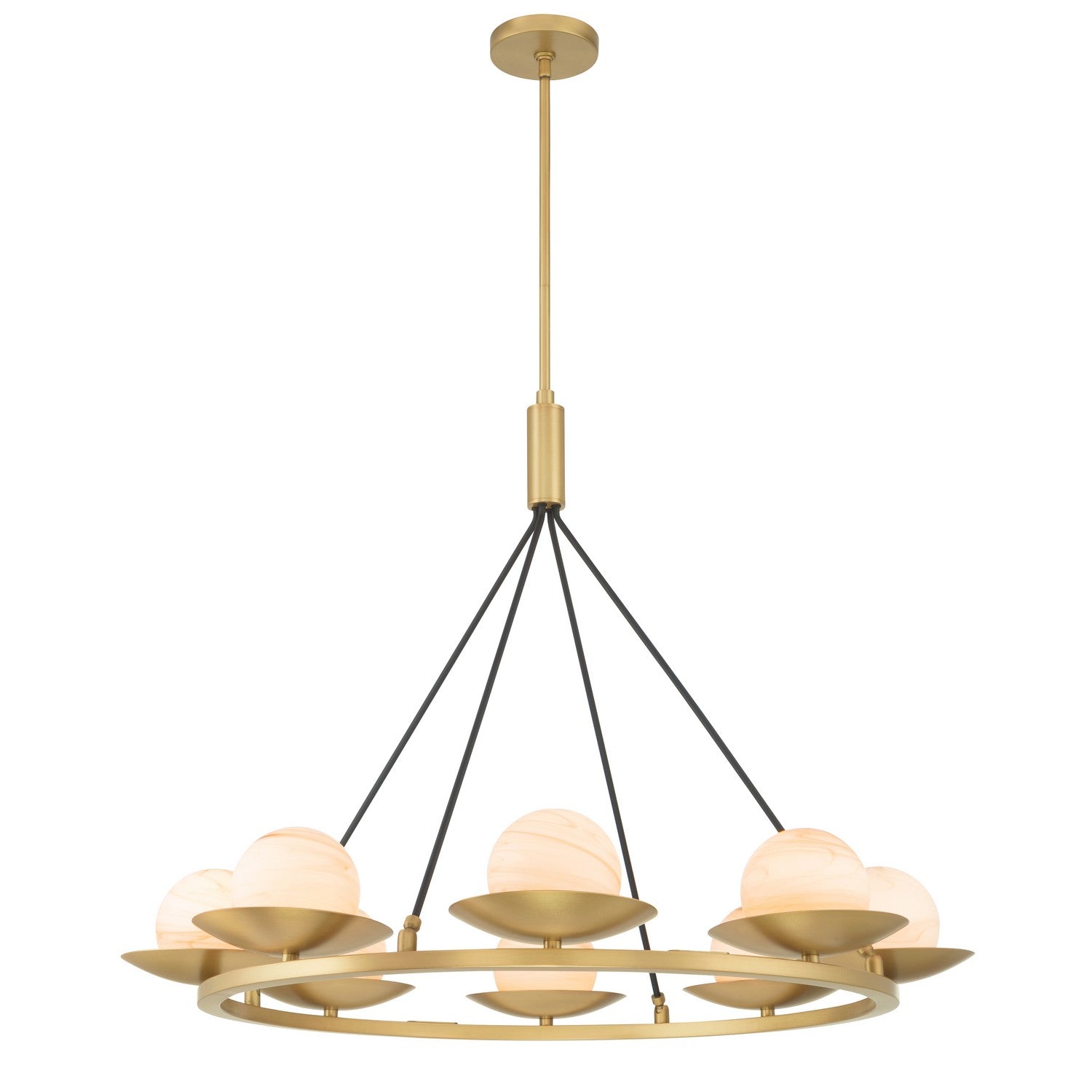 Minka-Lavery - 10388-876 - Eight Light Pendant - Olenne - Legacy Brass