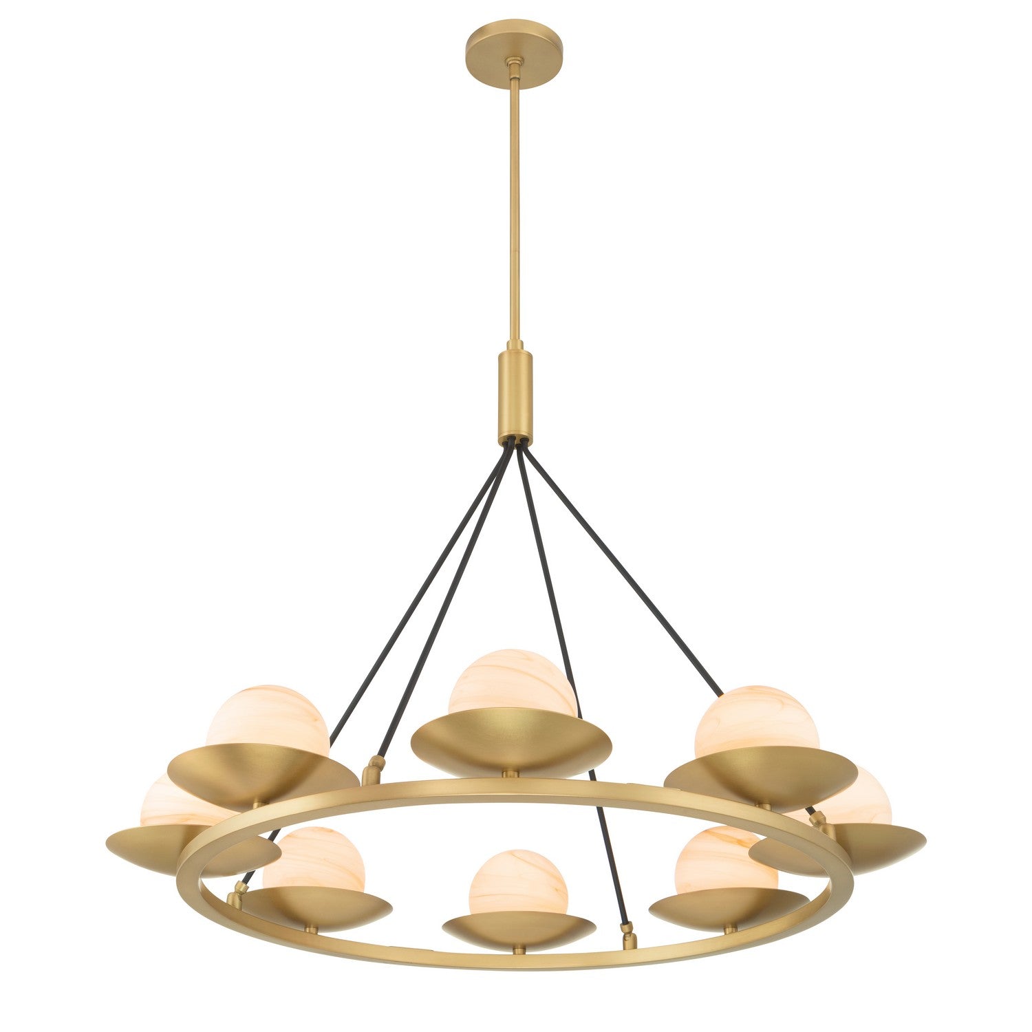 Minka-Lavery - 10388-876 - Eight Light Pendant - Olenne - Legacy Brass