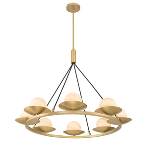 Minka-Lavery - 10388-876 - Eight Light Pendant - Olenne - Legacy Brass