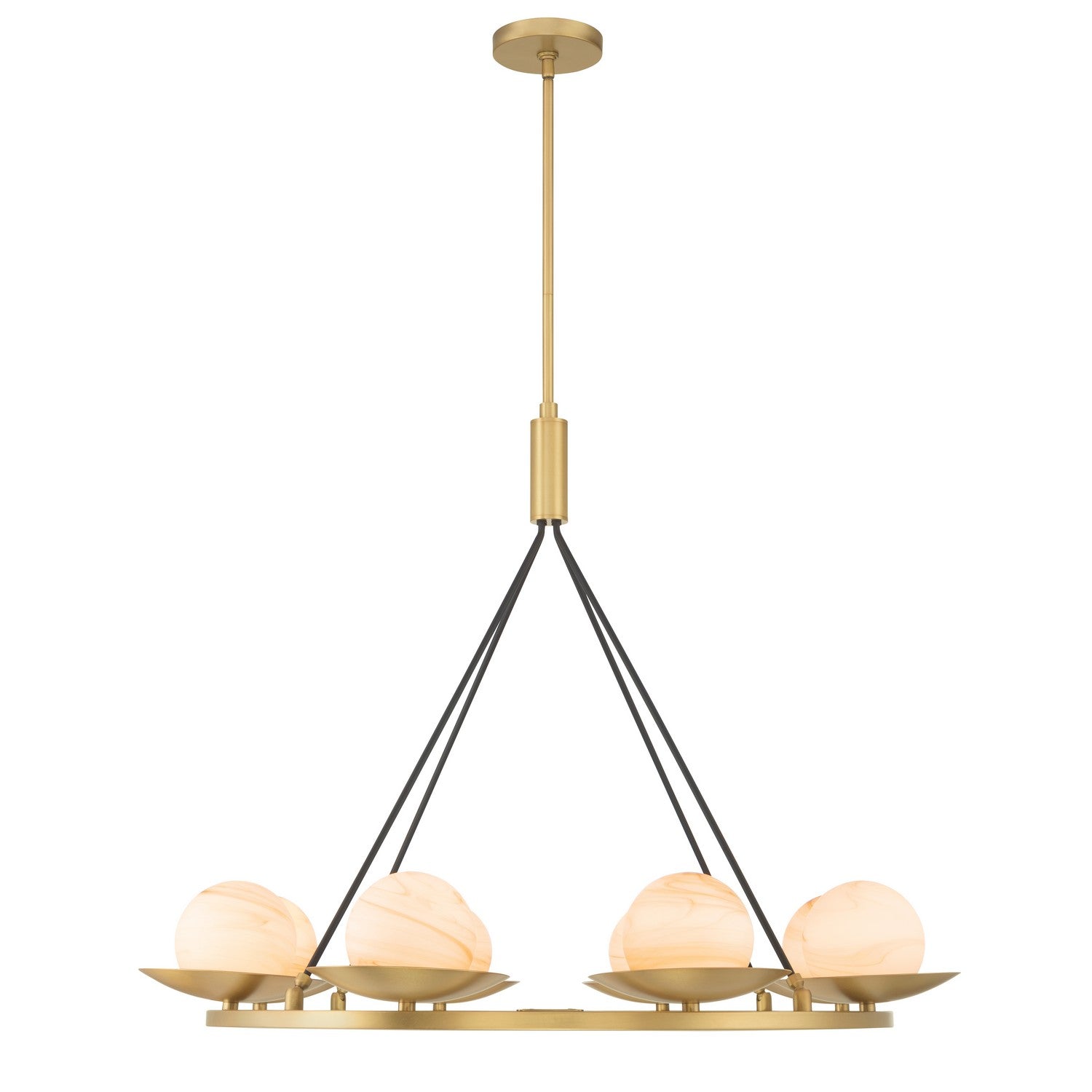 Minka-Lavery - 10388-876 - Eight Light Pendant - Olenne - Legacy Brass