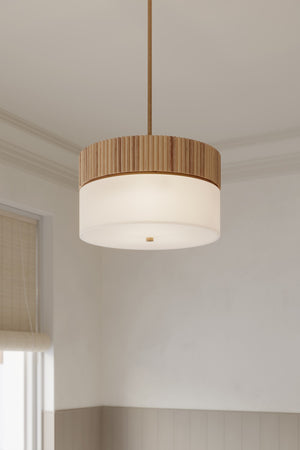 Minka-Lavery - 12056-732 - Three Light Pendant - Nebri - Legacy Brass