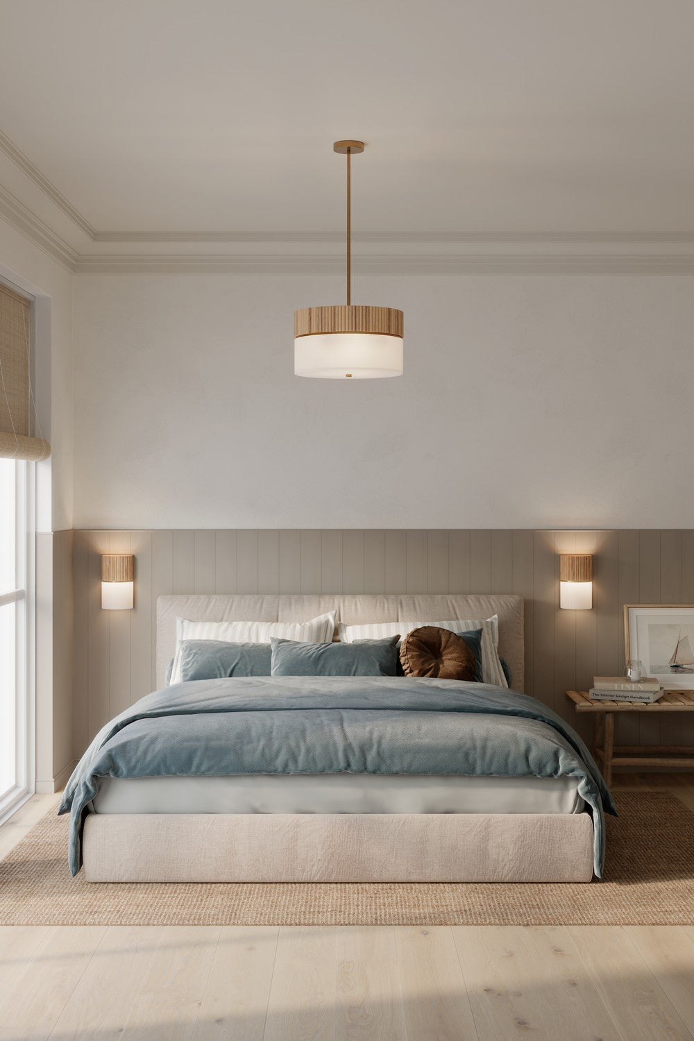 Minka-Lavery - 12056-732 - Three Light Pendant - Nebri - Legacy Brass