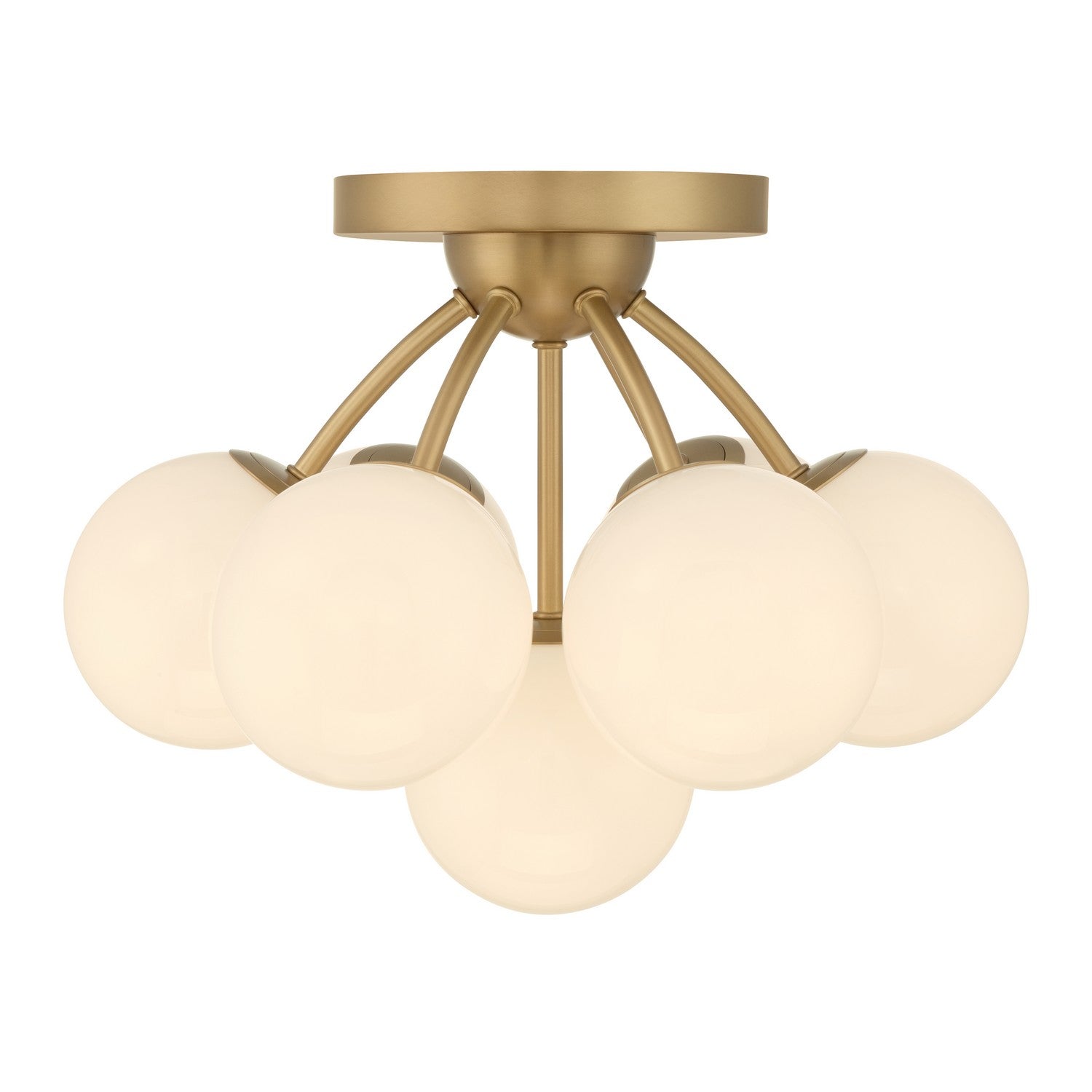 Minka-Lavery - 12077-732 - Seven Light Semi-Flush Mount - Lunara - Legacy Brass