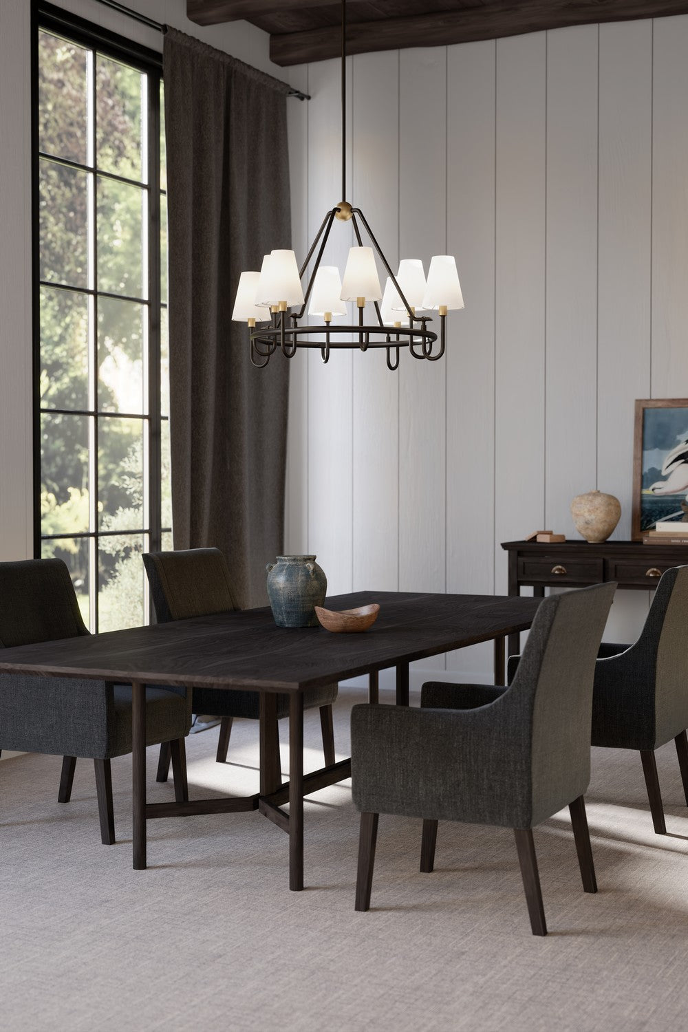 Minka-Lavery - 12108-855 - Eight Light Pendant - Bellforge - Legacy Brass