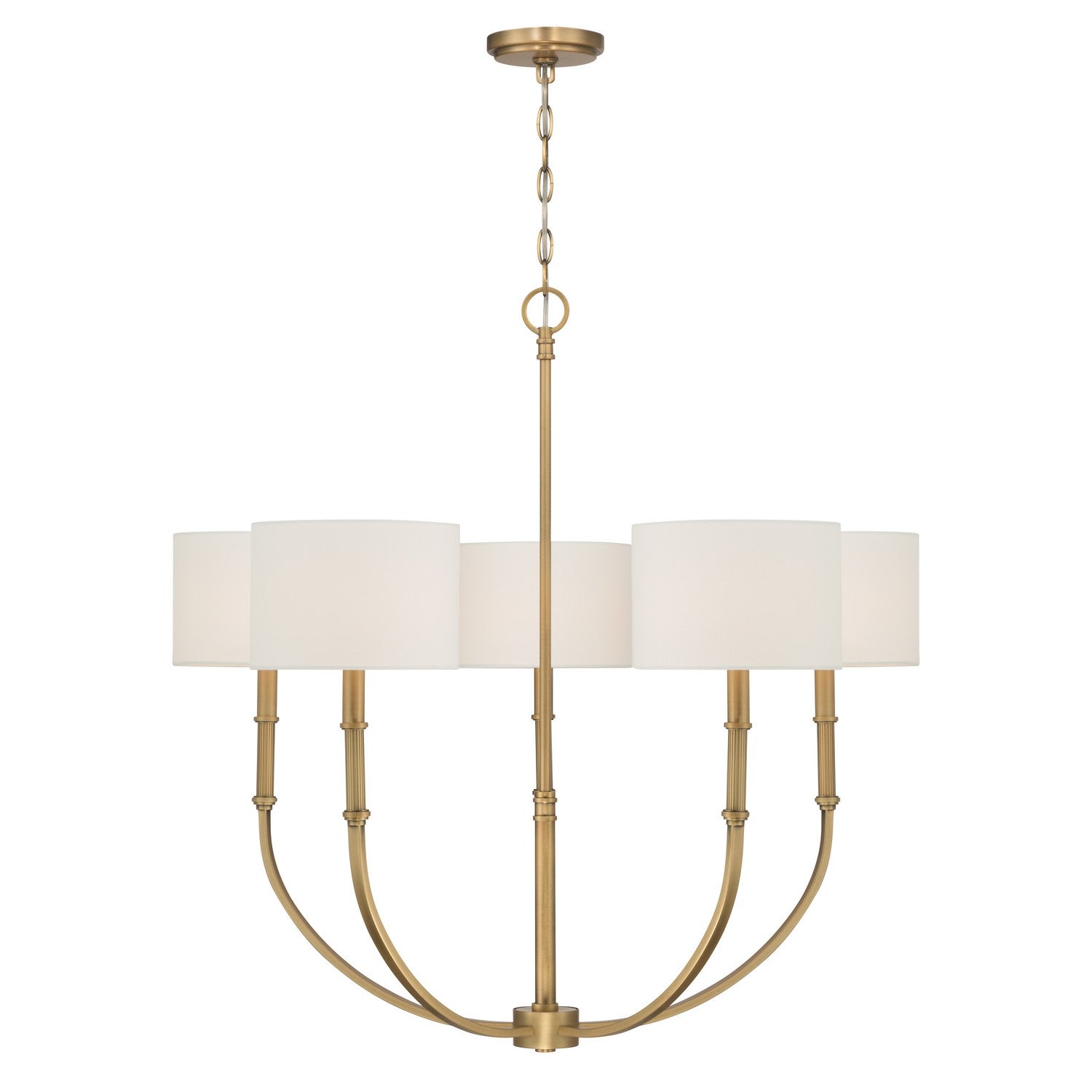 Minka-Lavery - 12115-732 - Five Light Chandelier - Molvene - Legacy Brass