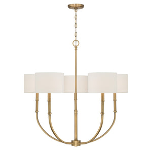 Minka-Lavery - 12115-732 - Five Light Chandelier - Molvene - Legacy Brass