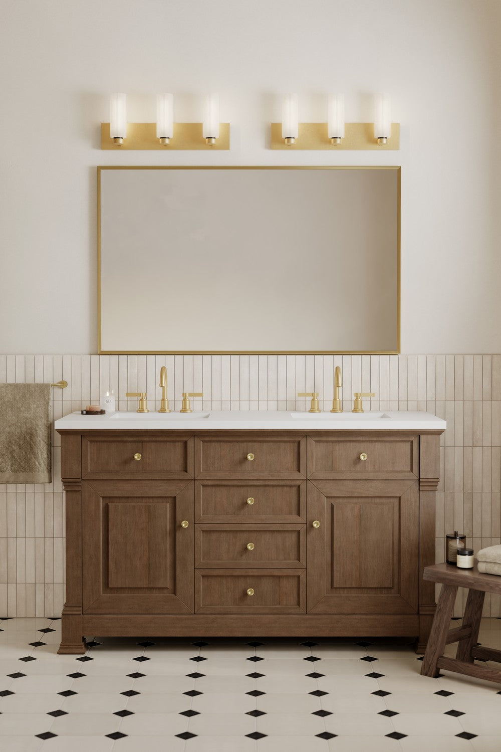 Minka-Lavery - 12323-876 - Three Light Vanity - Wexmere - Legacy Brass