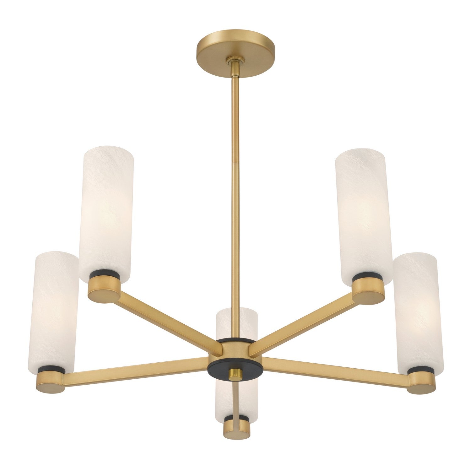 Minka-Lavery - 12326-876 - Five Light Chandelier - Wexmere - Legacy Brass