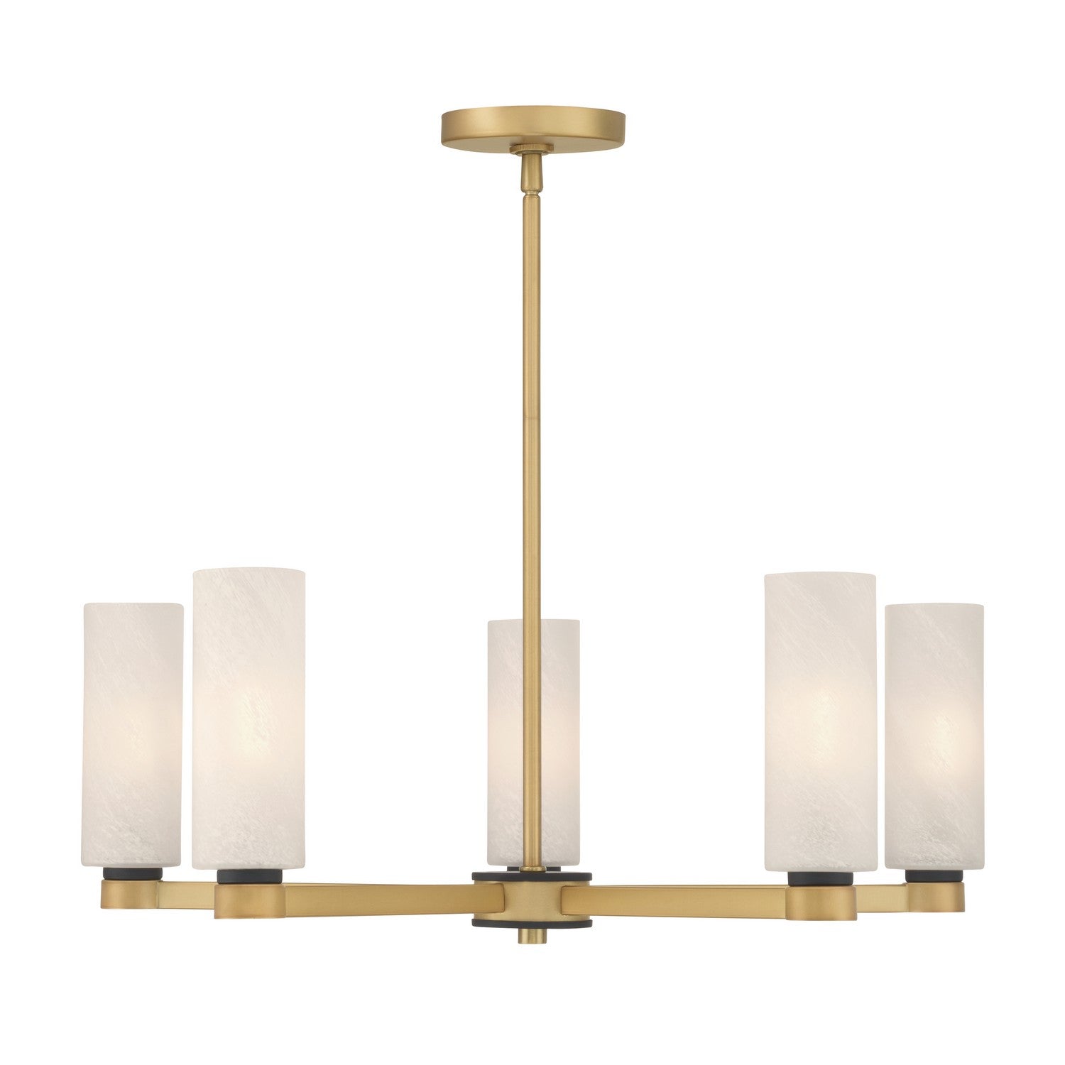 Minka-Lavery - 12326-876 - Five Light Chandelier - Wexmere - Legacy Brass