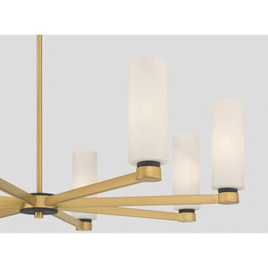 Minka-Lavery - 12328-876 - Eight Light Chandelier - Wexmere - Legacy Brass