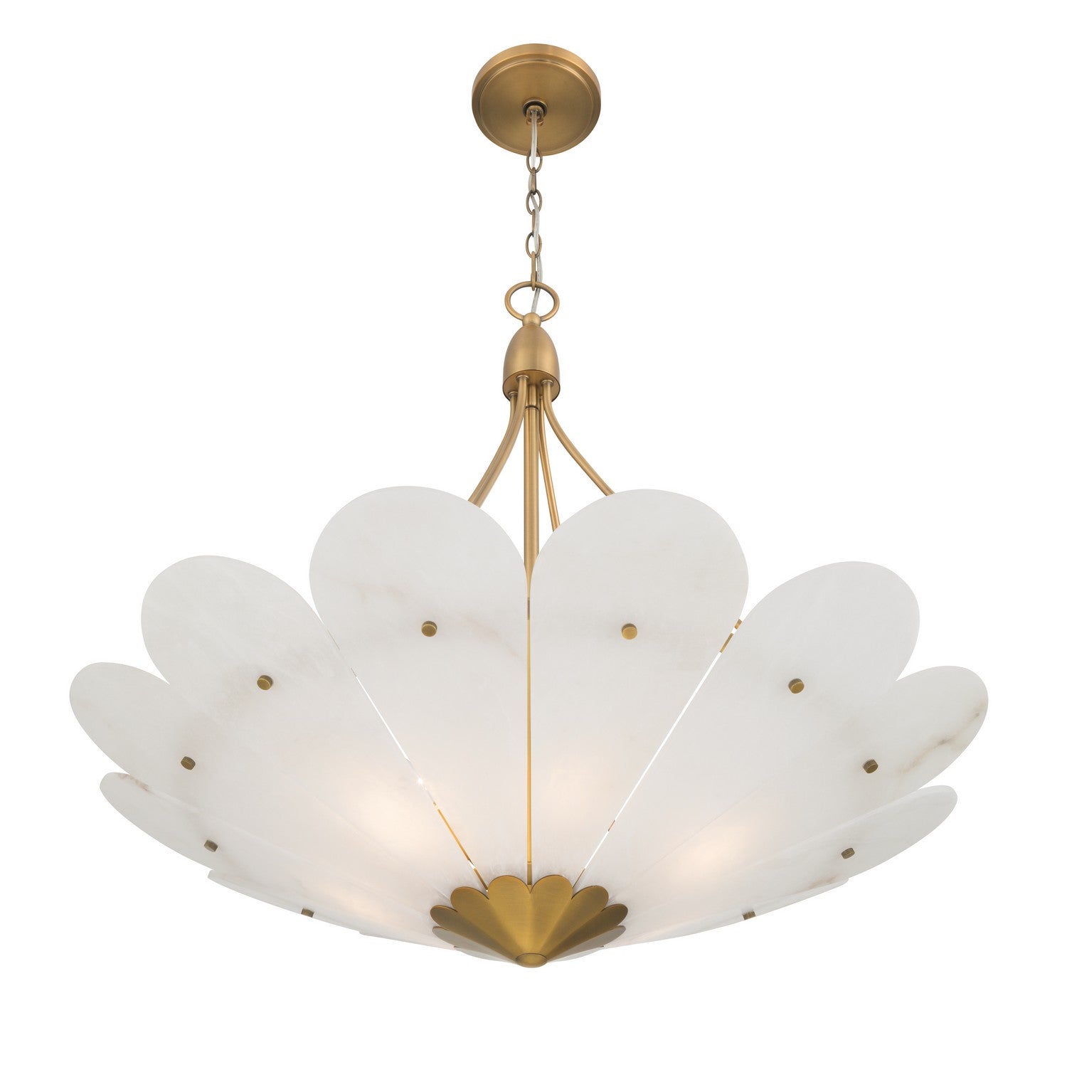 Minka-Lavery - 12396-732 - Six Light Pendant - Althira - Legacy Brass