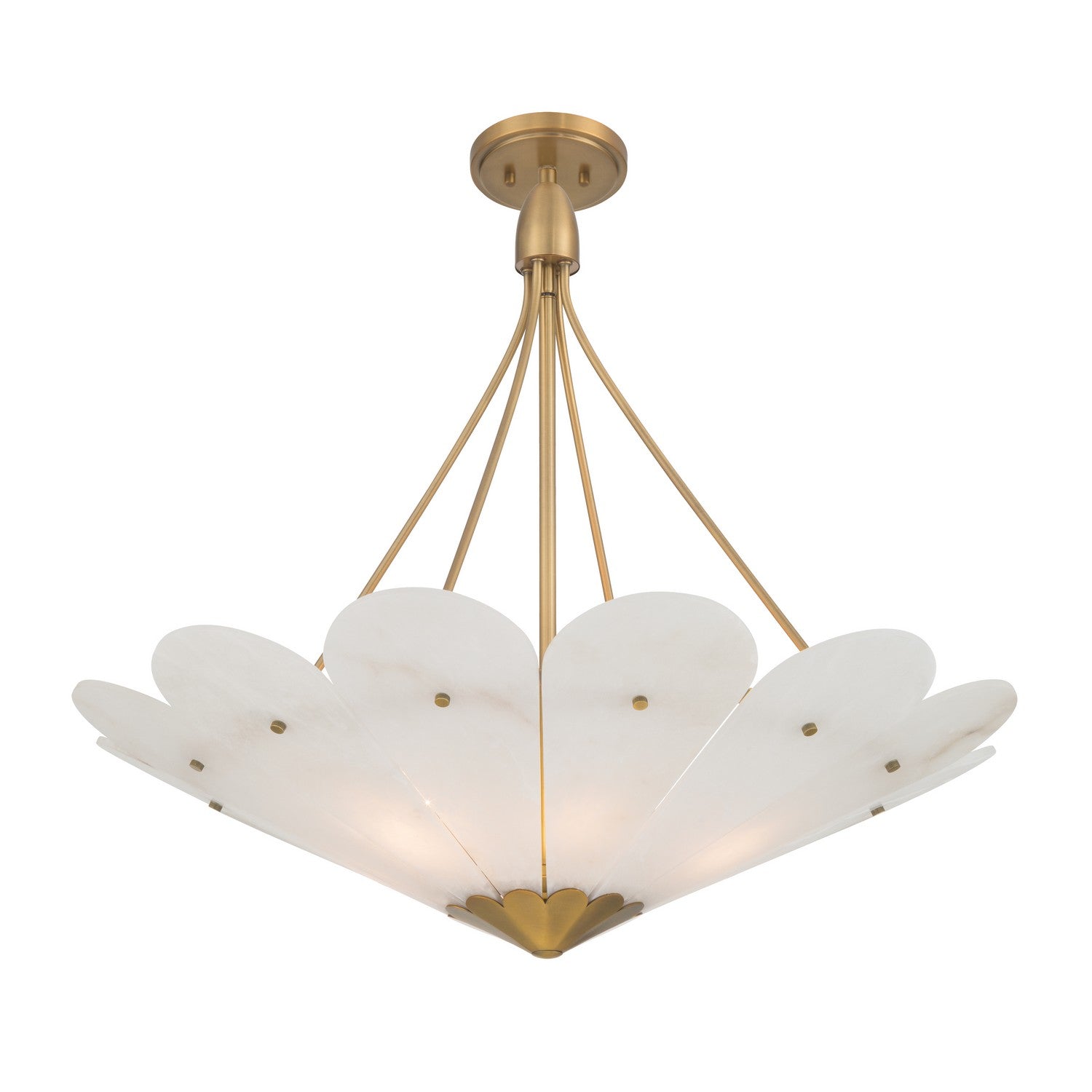 Minka-Lavery - 12396-732 - Six Light Pendant - Althira - Legacy Brass
