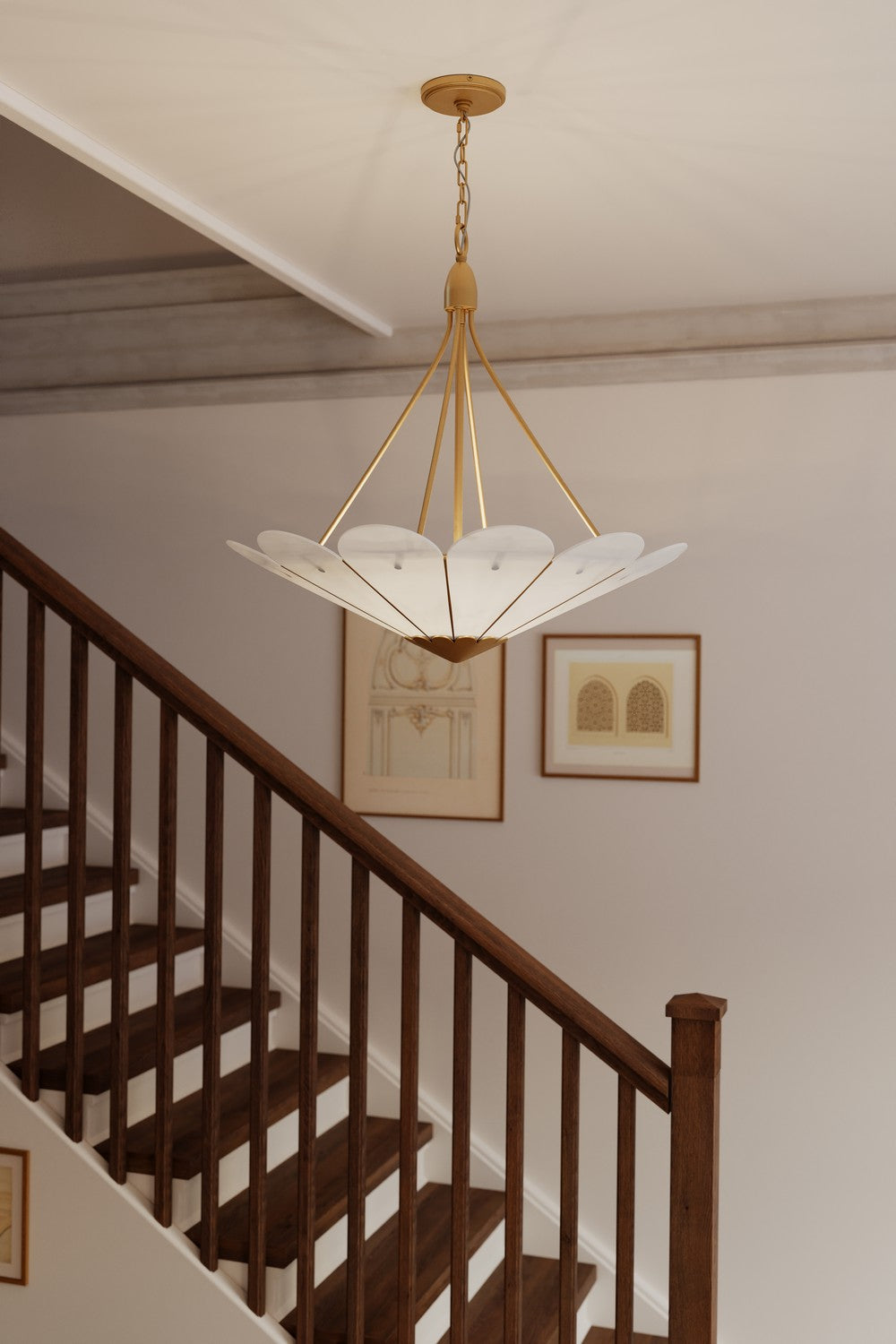 Minka-Lavery - 12396-732 - Six Light Pendant - Althira - Legacy Brass