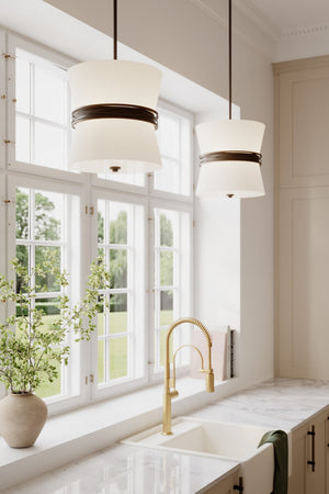 Minka-Lavery - 12415-860 - Three Light Pendant - Dalvor - Dark Bronze