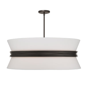 Minka-Lavery - 12416-860 - Six Light Pendant - Dalvor - Dark Bronze