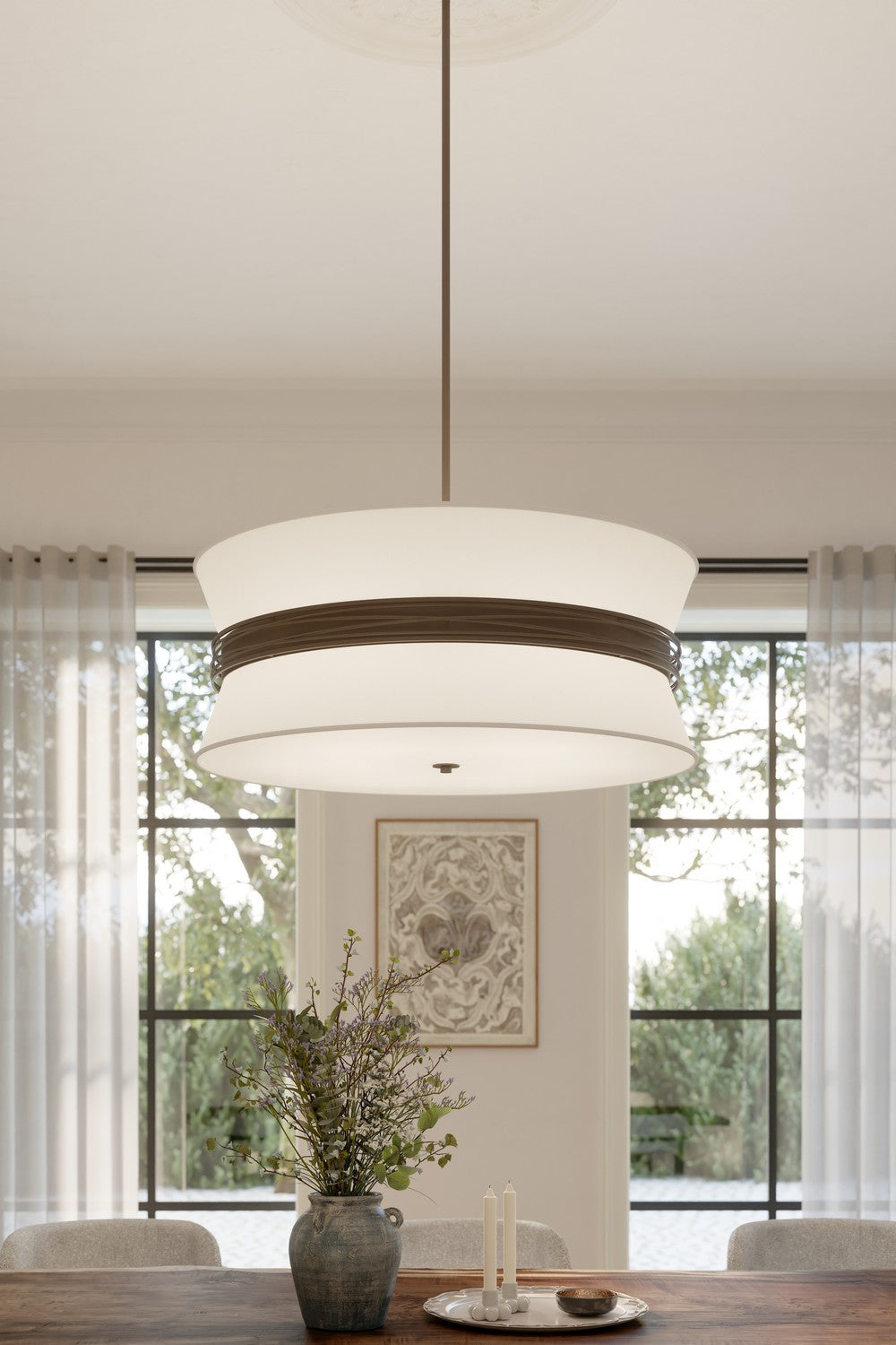 Minka-Lavery - 12416-860 - Six Light Pendant - Dalvor - Dark Bronze