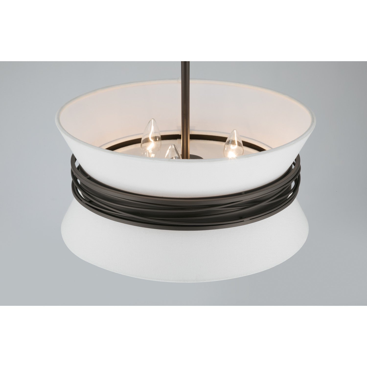Minka-Lavery - 12417-860 - Three Light Semi-Flush Mount - Dalvor - Dark Bronze