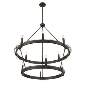 Minka-Lavery - 12419-860 - 12 Light Pendant - Dalvor - Dark Bronze
