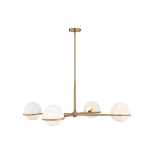 Minka-Lavery - 12505-732 - Four Light Chandelier - Orstyn - Legacy Brass
