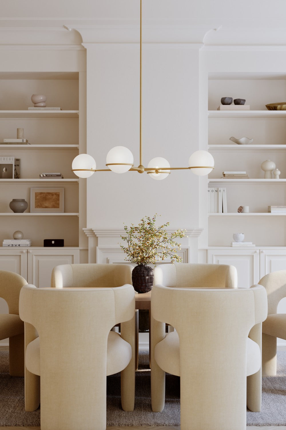 Minka-Lavery - 12505-732 - Four Light Chandelier - Orstyn - Legacy Brass