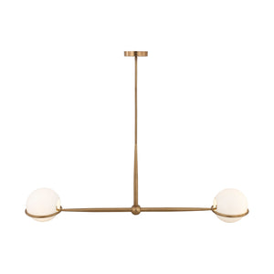 Minka-Lavery - 12507-732 - Two Light Linear Chandelier - Orstyn - Legacy Brass