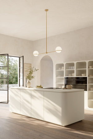 Minka-Lavery - 12507-732 - Two Light Linear Chandelier - Orstyn - Legacy Brass