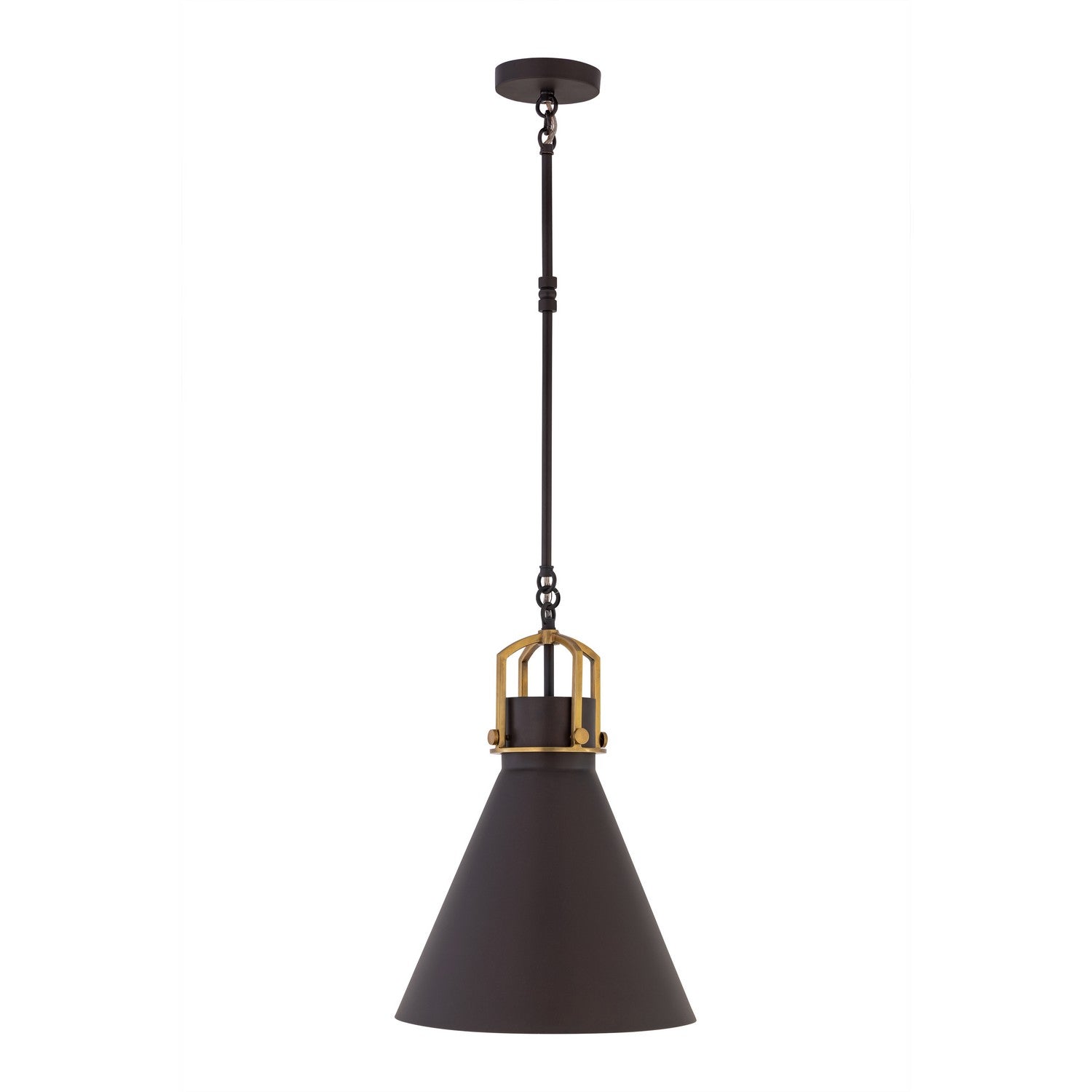 Minka-Lavery - 13105-796 - One Light Pendant - Fenric - Dark Bronze