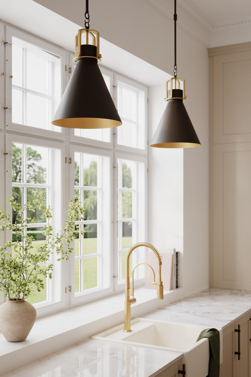 Minka-Lavery - 13105-796 - One Light Pendant - Fenric - Dark Bronze
