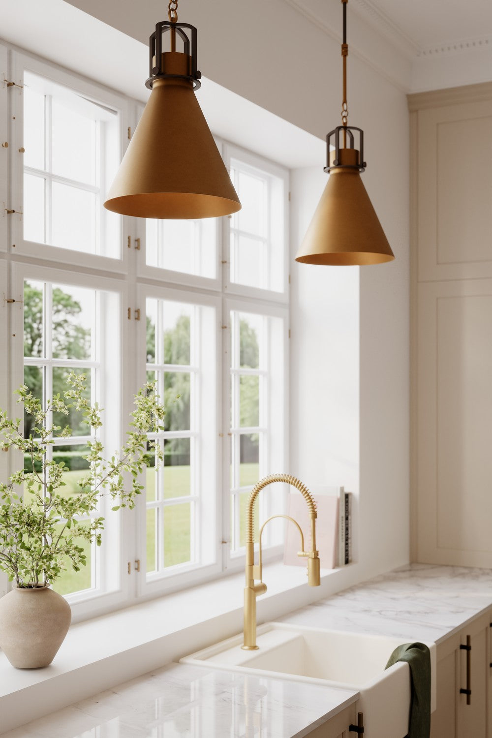 Minka-Lavery - 13105-855 - One Light Pendant - Fenric - Legacy Brass
