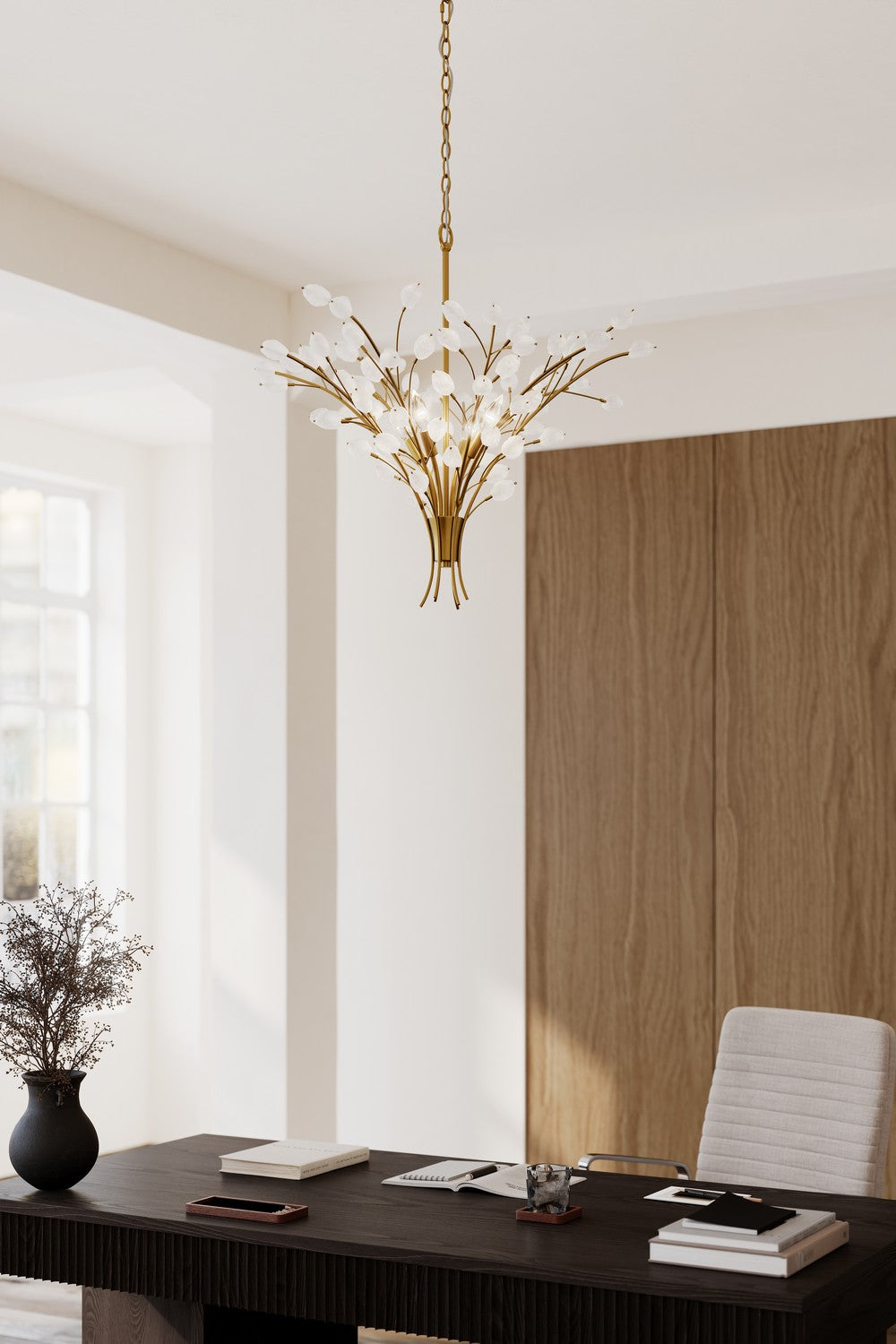 Minka-Lavery - 13955-870 - Six Light Chandelier - Ramus - Painted Legacy Brass