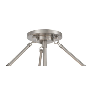 Minka-Lavery - 14086-84 - Three Light Semi-Flush Mount - Halora - Brushed Nickel