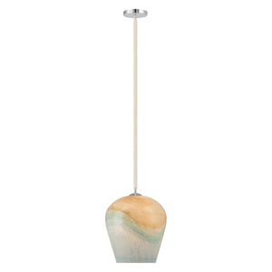 Minka-Lavery - 15575-613 - One Light Pendant - Sandrelle - Polished Nickel