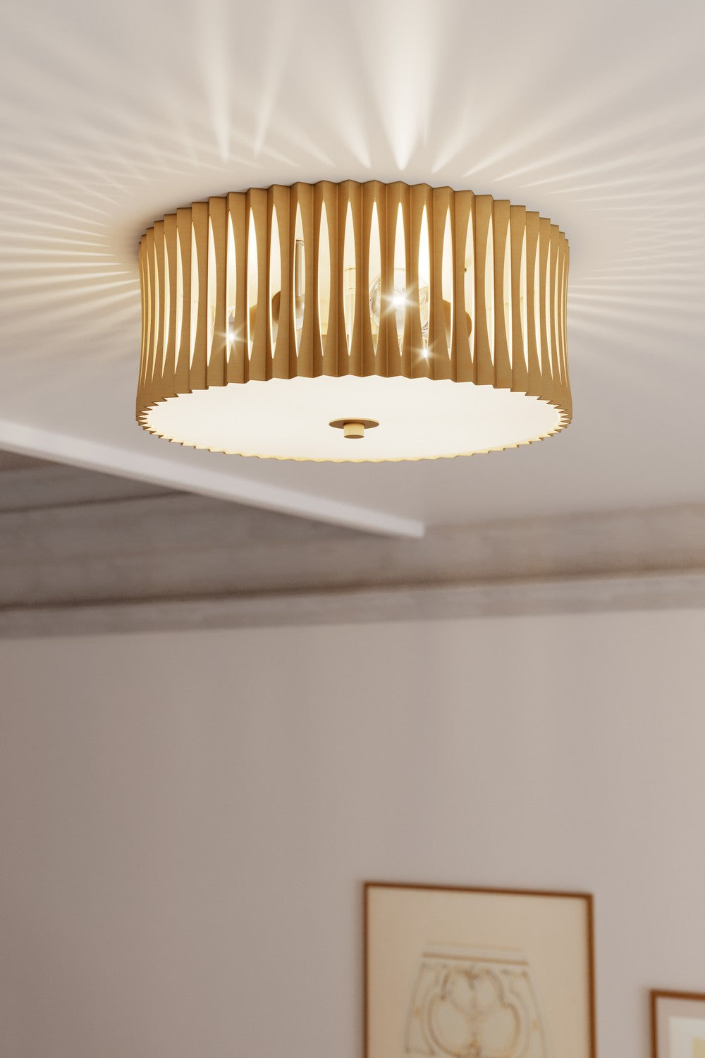 Minka-Lavery - 16023-877 - Three Light Flush Mount - Aven - Sand Coal Black