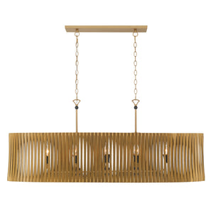 Minka-Lavery - 16027-877 - Eight Light Linear Chandelier - Aven - Sand Coal Black