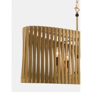 Minka-Lavery - 16027-877 - Eight Light Linear Chandelier - Aven - Sand Coal Black