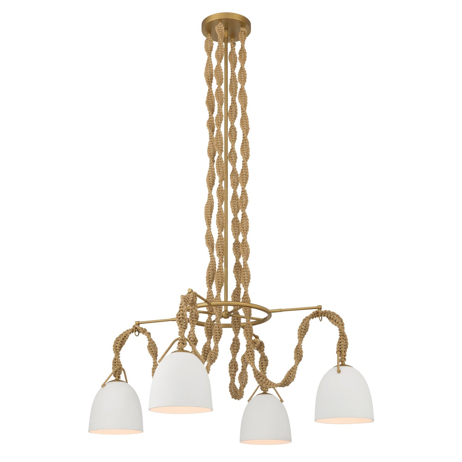 Minka-Lavery - 16066-732 - Four Light Pendant - Cordon - Legacy Brass