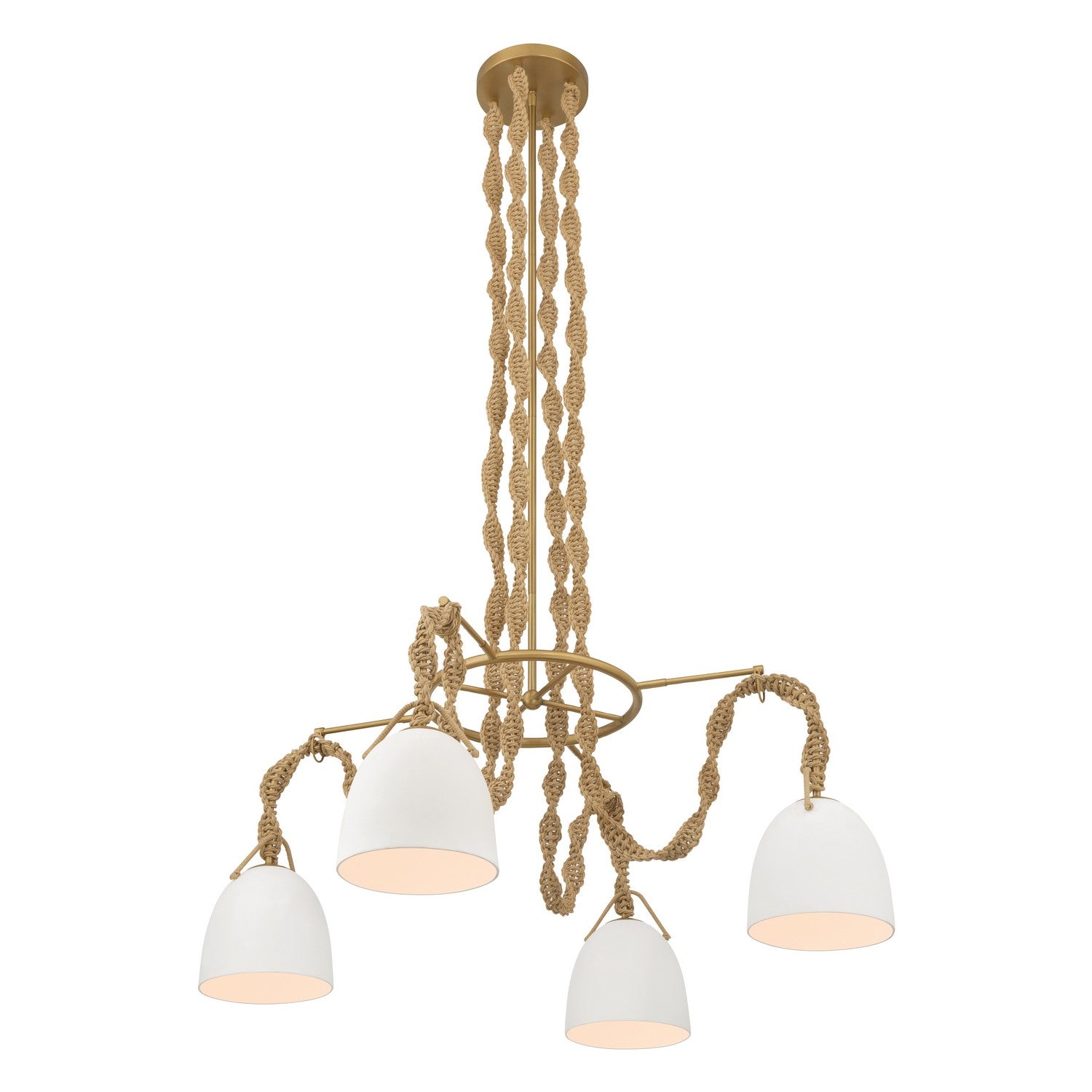 Minka-Lavery - 16066-732 - Four Light Pendant - Cordon - Legacy Brass