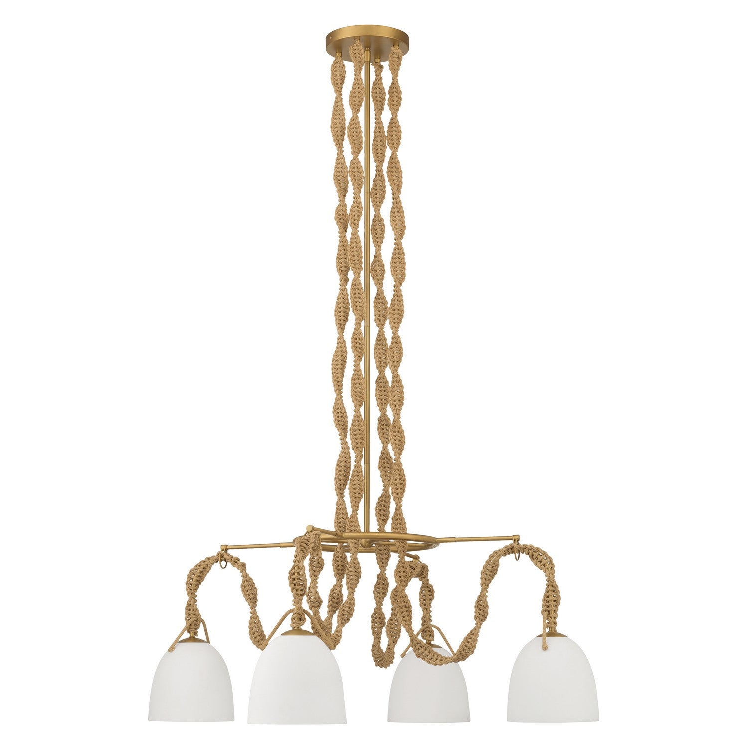 Minka-Lavery - 16066-732 - Four Light Pendant - Cordon - Legacy Brass