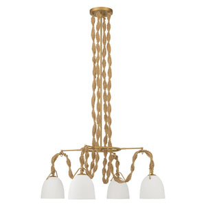 Minka-Lavery - 16066-732 - Four Light Pendant - Cordon - Legacy Brass