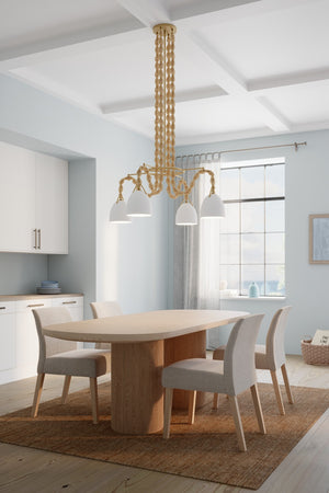 Minka-Lavery - 16066-732 - Four Light Pendant - Cordon - Legacy Brass