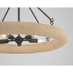 Minka-Lavery - 17115-860 - Five Light Pendant - Aeris - Dark Bronze