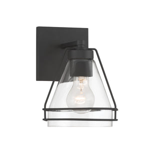 Minka-Lavery - 17641-899 - One Light Bath Sconce - Lorenth - Dark Matte Black