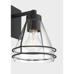 Minka-Lavery - 17641-899 - One Light Bath Sconce - Lorenth - Dark Matte Black
