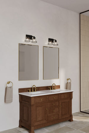Minka-Lavery - 17642-899 - Two Light Vanity - Lorenth - Dark Matte Black