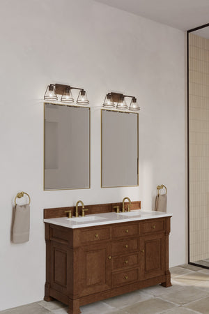 Minka-Lavery - 17643-899 - Three Light Vanity - Lorenth - Dark Matte Black